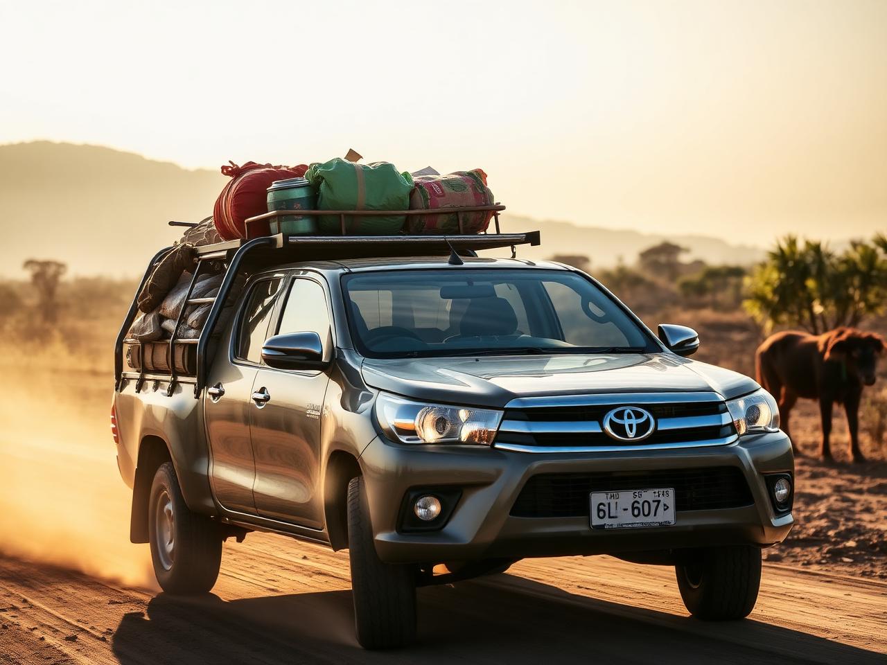 Pickup Trucks (Bakkies) for chauffeur-driven hire in Ethiopia